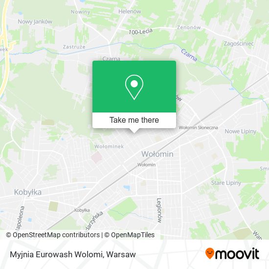 Myjnia Eurowash Wolomi map