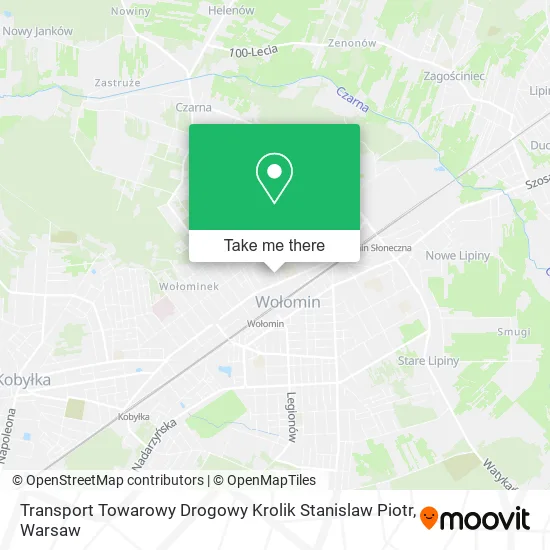 Transport Towarowy Drogowy Krolik Stanislaw Piotr map