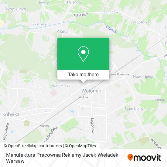 Manufaktura Pracownia Reklamy Jacek Wieladek map