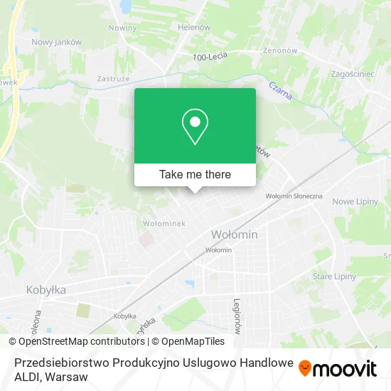 Przedsiebiorstwo Produkcyjno Uslugowo Handlowe ALDI map