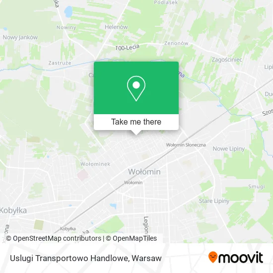 Карта Uslugi Transportowo Handlowe