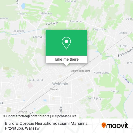 Biuro w Obrocie Nieruchomosciami Marianna Przystupa map