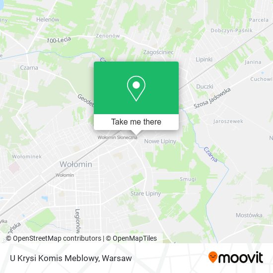 U Krysi Komis Meblowy map