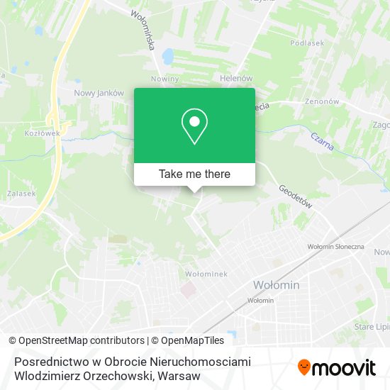 Posrednictwo w Obrocie Nieruchomosciami Wlodzimierz Orzechowski map