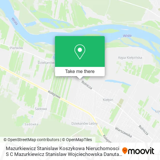 Карта Mazurkiewicz Stanislaw Koszykowa Nieruchomosci S C Mazurkiewicz Stanislaw Wojciechowska Danuta