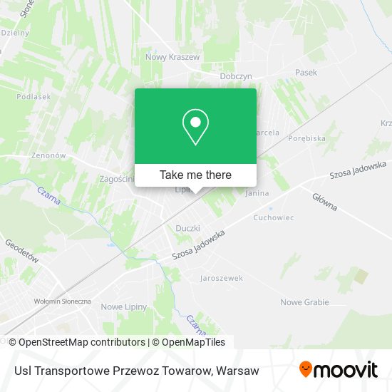 Usl Transportowe Przewoz Towarow map