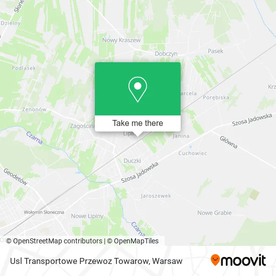 Usl Transportowe Przewoz Towarow map