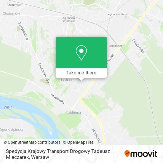 Карта Spedycja Krajowy Transport Drogowy Tadeusz Mleczarek