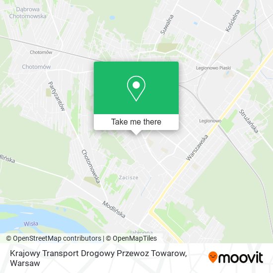 Карта Krajowy Transport Drogowy Przewoz Towarow