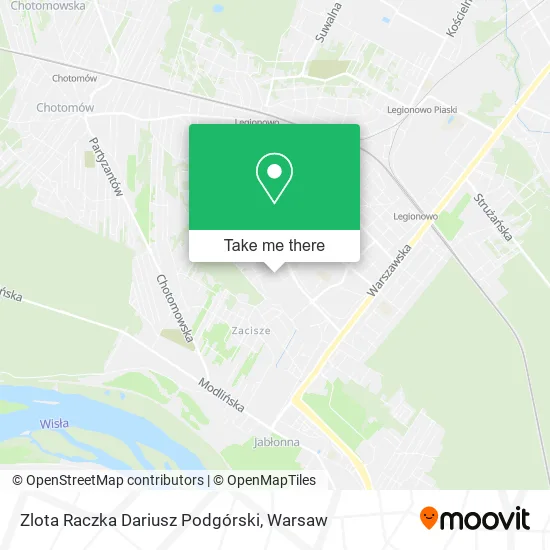 Карта Zlota Raczka Dariusz Podgórski