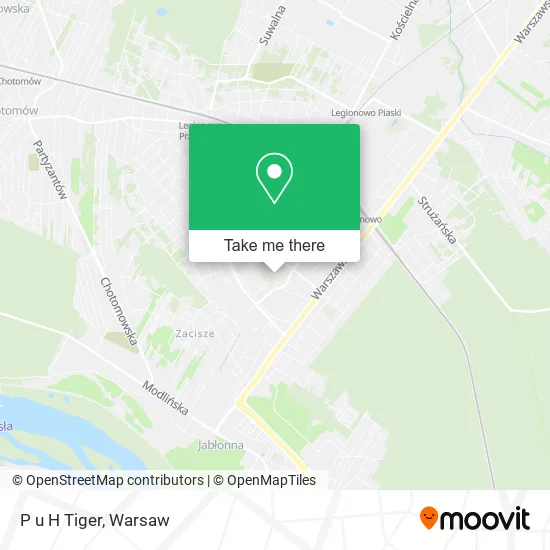 Карта P u H Tiger