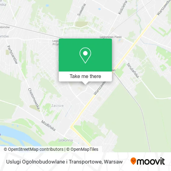 Карта Uslugi Ogolnobudowlane i Transportowe