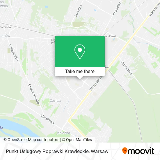 Карта Punkt Uslugowy Poprawki Krawieckie