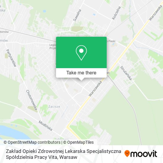 Zakład Opieki Zdrowotnej Lekarska Specjalistyczna Spółdzielnia Pracy Vita map