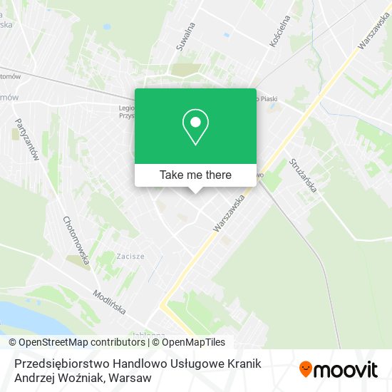 Przedsiębiorstwo Handlowo Usługowe Kranik Andrzej Woźniak map