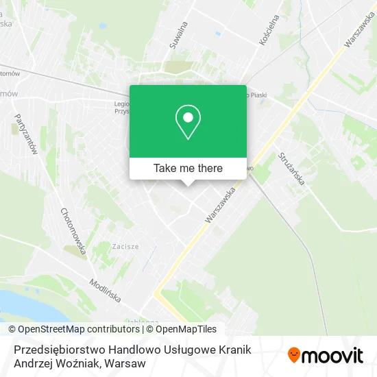 Przedsiębiorstwo Handlowo Usługowe Kranik Andrzej Woźniak map