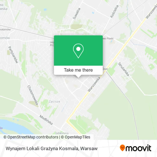 Карта Wynajem Lokali Grażyna Kosmala