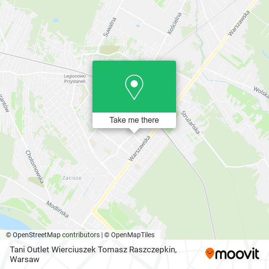 Карта Tani Outlet Wierciuszek Tomasz Raszczepkin