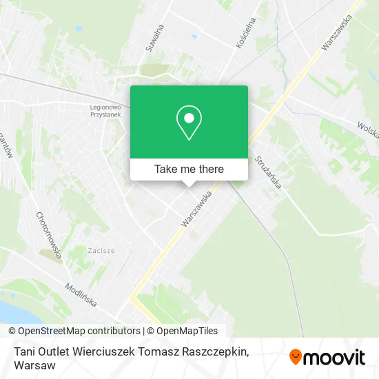 Tani Outlet Wierciuszek Tomasz Raszczepkin map