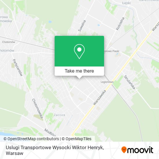 Uslugi Transportowe Wysocki Wiktor Henryk map