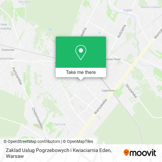 Zaklad Uslug Pogrzebowych i Kwiaciarnia Eden map
