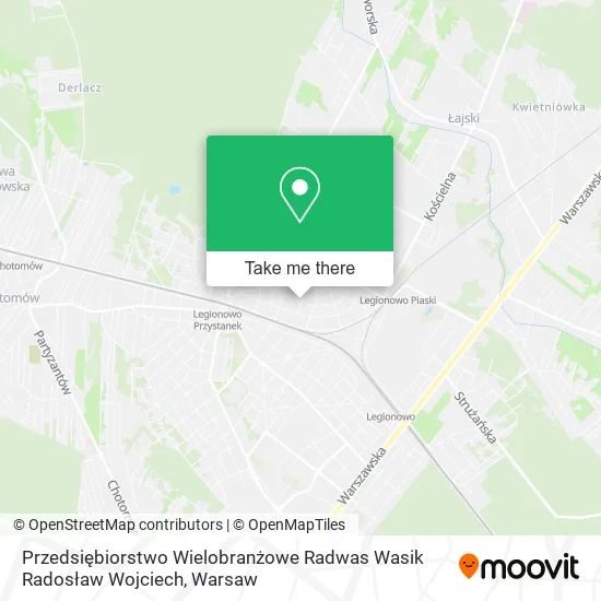 Przedsiębiorstwo Wielobranżowe Radwas Wasik Radosław Wojciech map