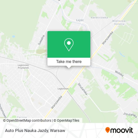 Auto Plus Nauka Jazdy map