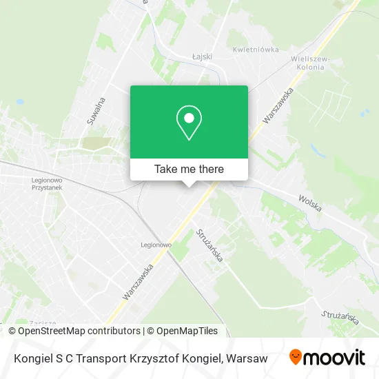 Kongiel S C Transport Krzysztof Kongiel map