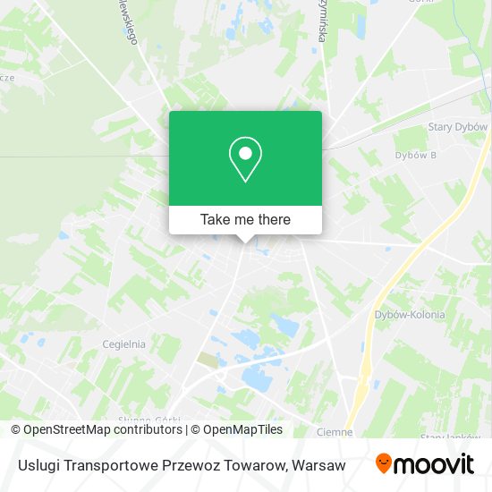 Uslugi Transportowe Przewoz Towarow map