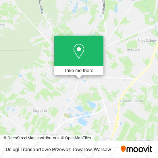 Карта Uslugi Transportowe Przewoz Towarow
