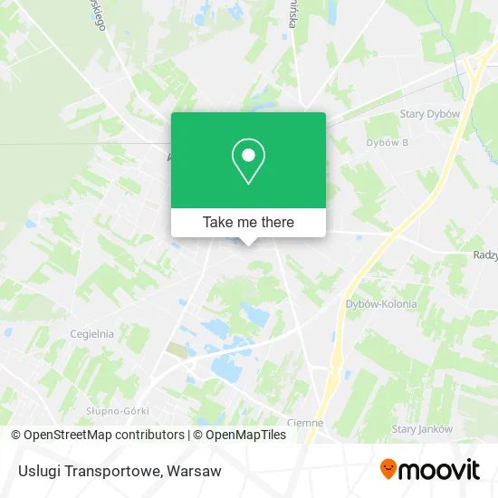Карта Uslugi Transportowe