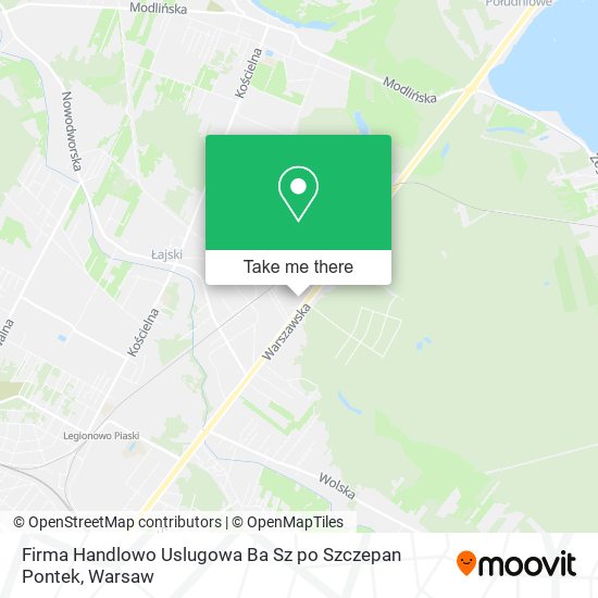 Firma Handlowo Uslugowa Ba Sz po Szczepan Pontek map