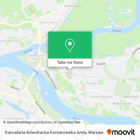 Kancelaria Adwokacka Komarowska Anna map