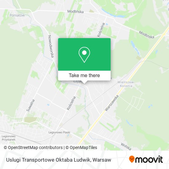 Uslugi Transportowe Oktaba Ludwik map