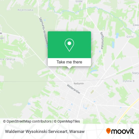 Waldemar Wysokinski Serviceart map