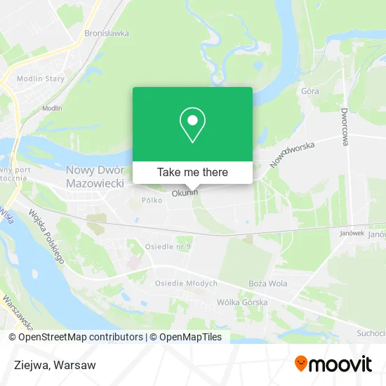 Ziejwa map
