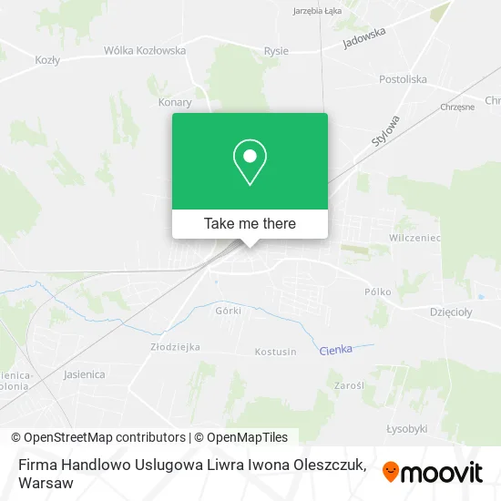 Карта Firma Handlowo Uslugowa Liwra Iwona Oleszczuk