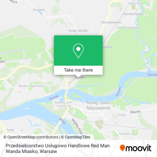 Przedsiebiorstwo Uslugowo Handlowe Red Man Wanda Miasko map