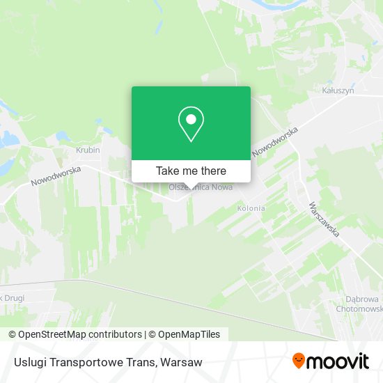 Карта Uslugi Transportowe Trans