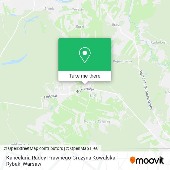 Kancelaria Radcy Prawnego Grazyna Kowalska Rybak map