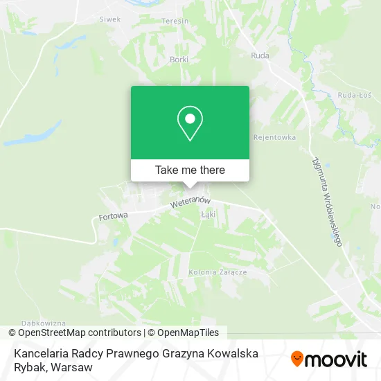 Kancelaria Radcy Prawnego Grazyna Kowalska Rybak map