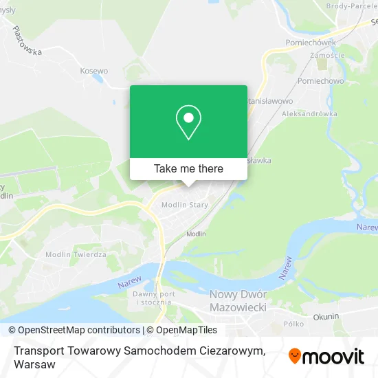 Карта Transport Towarowy Samochodem Ciezarowym
