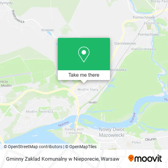 Gminny Zaklad Komunalny w Nieporecie map