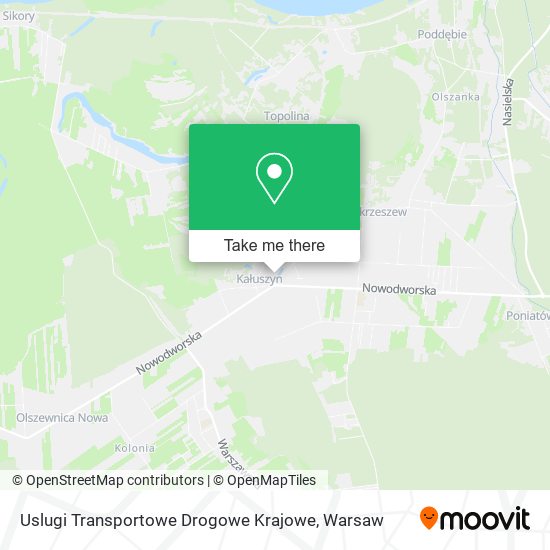 Uslugi Transportowe Drogowe Krajowe map