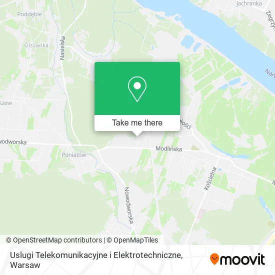 Uslugi Telekomunikacyjne i Elektrotechniczne map