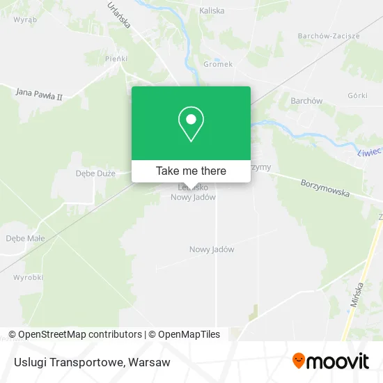 Карта Uslugi Transportowe
