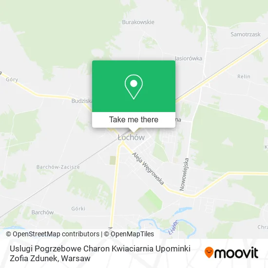 Uslugi Pogrzebowe Charon Kwiaciarnia Upominki Zofia Zdunek map