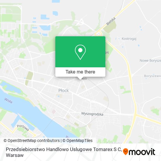 Przedsiebiorstwo Handlowo Uslugowe Tomarex S C map