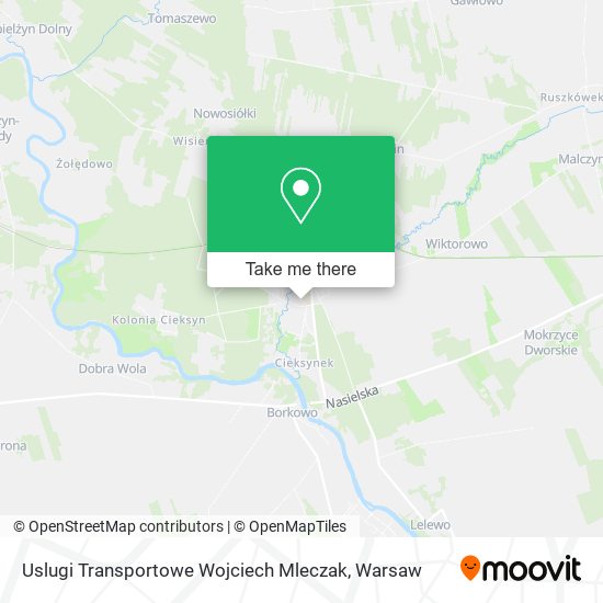 Uslugi Transportowe Wojciech Mleczak map