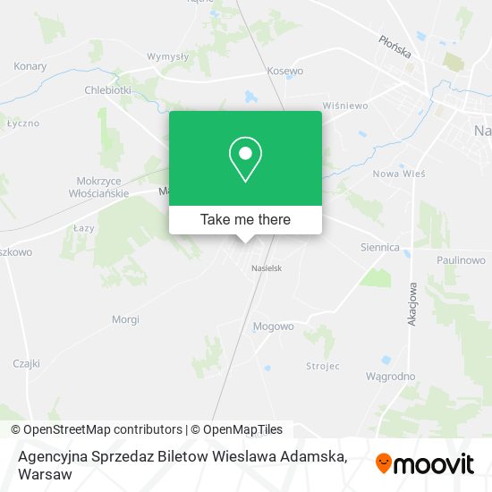 Agencyjna Sprzedaz Biletow Wieslawa Adamska map